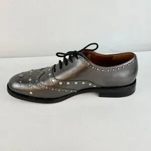 Coach | Shoes | Us 9b Womens Coach Tegan Oxford Gunmetal Leather Tea ...